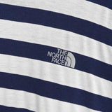 ザノースフェイス ボーダー ロゴ 刺繍 Tシャツ ネイビー / ホワイト - NEWSED