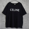 セリーヌ クラシック ロゴ Tシャツ ブラック