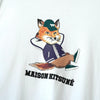 Maison Kitsune Chillax 白色头像印花T恤