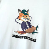 メゾンキツネ チラックスヘッド プリント Tシャツ ホワイト - NEWSED