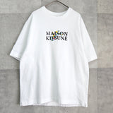 メゾンキツネ フラワーズ 刺繍 ロゴ Tシャツ ホワイト - NEWSED