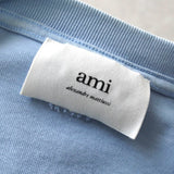 アミパリ アミパリス ハートロゴ Tシャツ ブルー - NEWSED