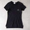 Vivienne Westwood Orb 刺绣 T 恤，短袖，女款，黑色