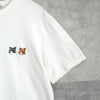 メゾン キツネ ダブルフォックス Tシャツ ホワイト