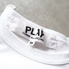 PLAY Comme des Garçons x Nike Heart Logo Swoosh Logo T-Shirt White