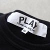 Play Comme des Garçons 心形徽标 T 恤（黑色/红色）
