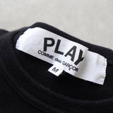 プレイ コムデギャルソン ハートロゴ Tシャツ ブラック / レッド - NEWSED