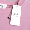 Ami Paris heart logo T-shirt, pink, unused with tags