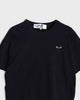 プレイ コム デ ギャルソン ハートロゴ Tシャツ ブラック