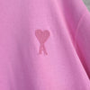 アミパリ アミパリス ハートロゴ オーバーサイズ Tシャツ ピンク