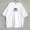 Balenciaga 徽标超大 T 恤白色