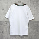 スリーワンフィリップリム ニットリブ切り替え Tシャツ ホワイト - NEWSED