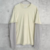 マーティンキム フェイクレイヤード Tシャツ メッシュニット アイボリー