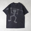 Stussy Shadow Man 双面印花 T 恤 黑色