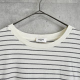 セリーヌ トリオンフ ボーダー柄 Tシャツ ホワイト - NEWSED