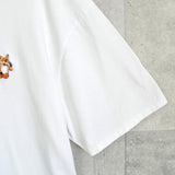 メゾンキツネ ピースフォックスロゴ Tシャツ ホワイト - NEWSED
