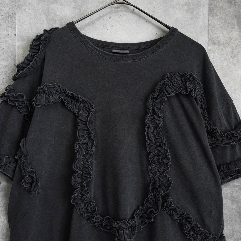 ドリス ヴァン ノッテン フリル 半袖トップス Tシャツ ダークグレー レディース - NEWSED