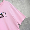 Maison Kitsune 淡粉色花卉标志 T 恤