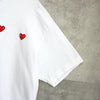 プレイ コム デ ギャルソン ハート Tシャツ ホワイト