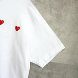 プレイ コム デ ギャルソン ハート Tシャツ ホワイト - NEWSED