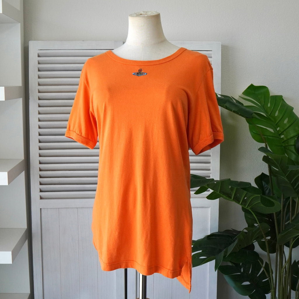 ヴィヴィアン ウエストウッド オーブ Tシャツ オレンジ レディース