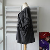 ドリス ヴァン ノッテン フリル 半袖トップス Tシャツ ダークグレー レディース - NEWSED