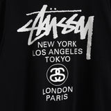 ステューシー 両面プリント Tシャツ ブラック - NEWSED