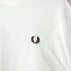Fred Perry 徽标珠地网眼 T 恤白色