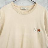 メゾンキツネ ダブルフォックスヘッド Tシャツ ベージュ - NEWSED
