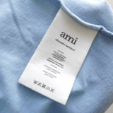 アミパリ アミパリス ハートロゴ Tシャツ ブルー - NEWSED