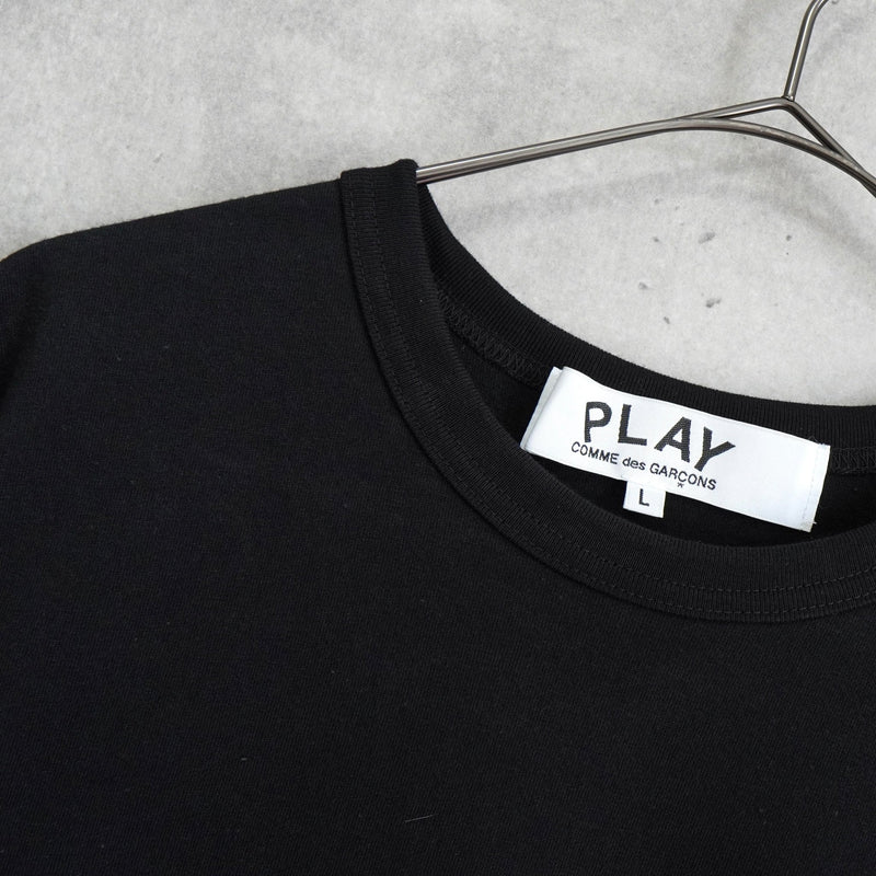 プレイ コムデギャルソン ハートロゴ Tシャツ ブラック - NEWSED