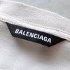 Balenciaga 米色徽标刺绣超大 T 恤