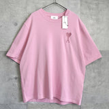 アミパリ アミ パリス ハートロゴ Tシャツ ピンク タグ付き未使用品 - NEWSED