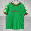 Adidas Ringer T恤，绿色