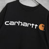カーハート ロゴ Tシャツ ブラック