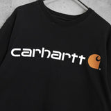 カーハート ロゴ Tシャツ ブラック - NEWSED