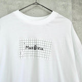 エムエムシックス メゾン マルジェラ ロゴ オーバーサイズ Tシャツ ホワイト - NEWSED