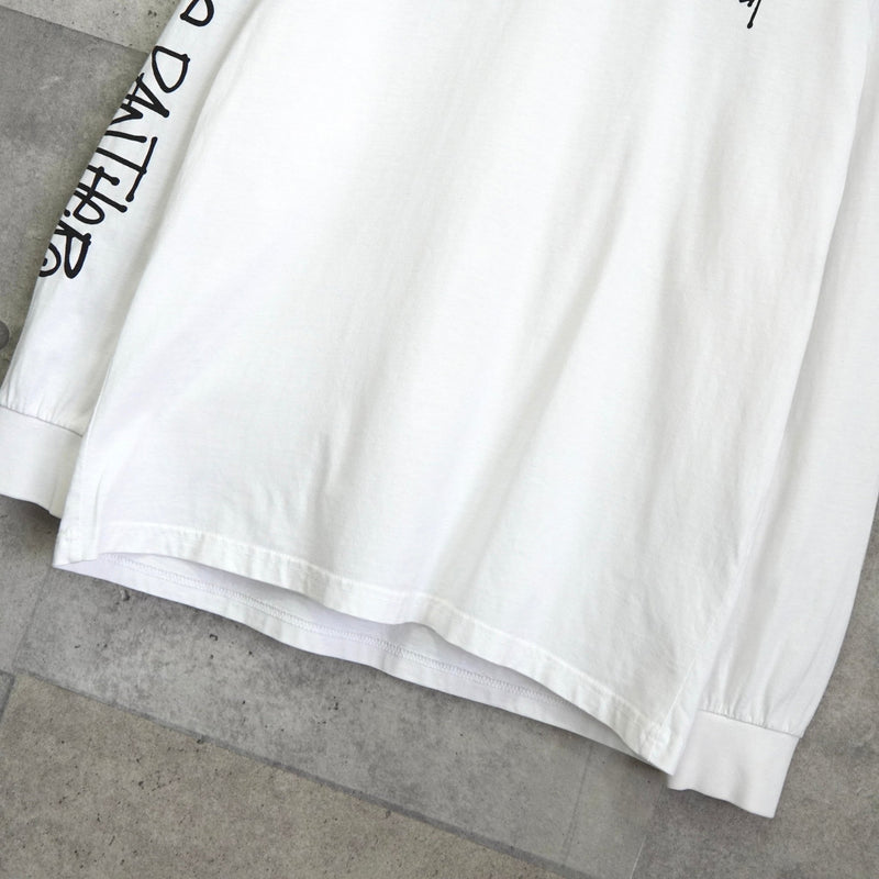 ステューシー × ゼロスリートゥーシー ロゴ ロンT ホワイト - NEWSED