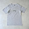 Stüssy 灰色徽标刺绣 T 恤