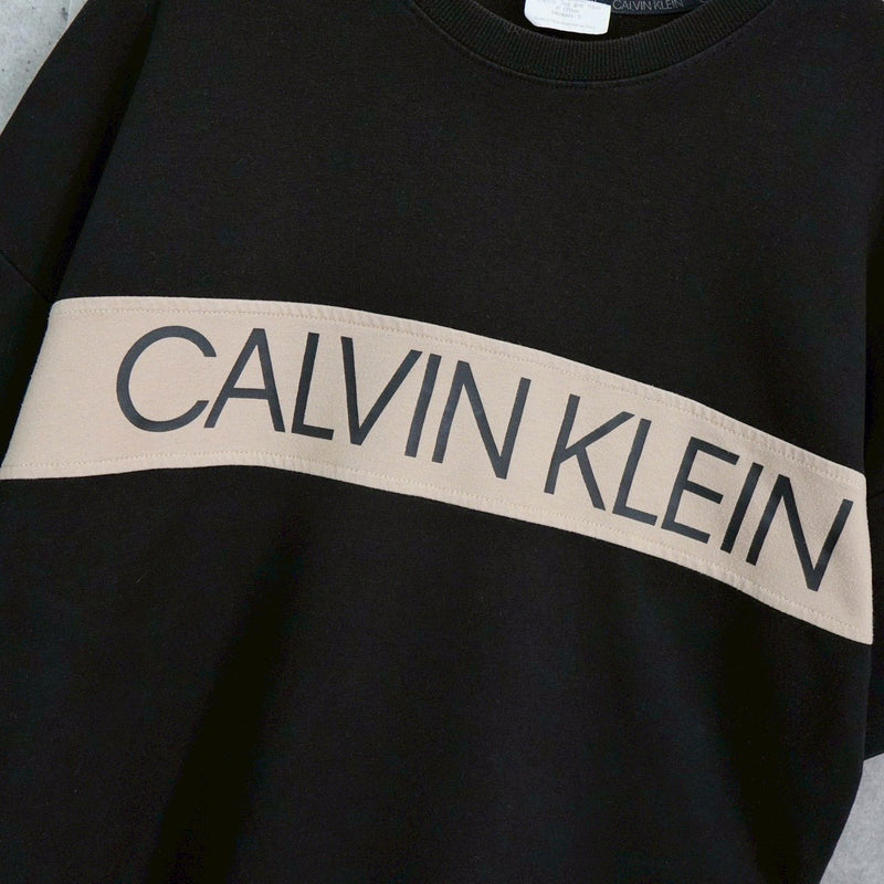 カルバンクライン ロゴ Tシャツ ブラック - NEWSED