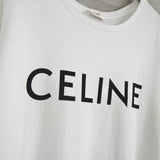 セリーヌ クラシックロゴ Tシャツ ホワイト - NEWSED