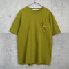 Maison Kitsune 橄榄绿双狐狸口袋 T 恤