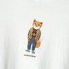Maison Kitsune 白色狐狸印花T恤