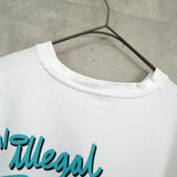 マハグリッド プリント Tシャツ ホワイト - NEWSED