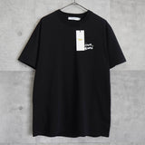 メゾンキツネ 筆記体ロゴ Tシャツ ブラック タグ付き未使用品 - NEWSED