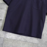 ラコステ ロゴ 鹿の子 ポケット Tシャツ ネイビー - NEWSED
