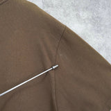 メゾンキツネ カレッジロゴ Tシャツ ブラウンカーキ - NEWSED