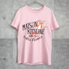 メゾン キツネ プリント Tシャツ ピンク