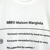 エムエムシックス メゾン マルジェラ カレンダーロゴ フリンジ Tシャツ ホワイト