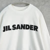 Jil Sander 徽标大码长袖上衣 白色